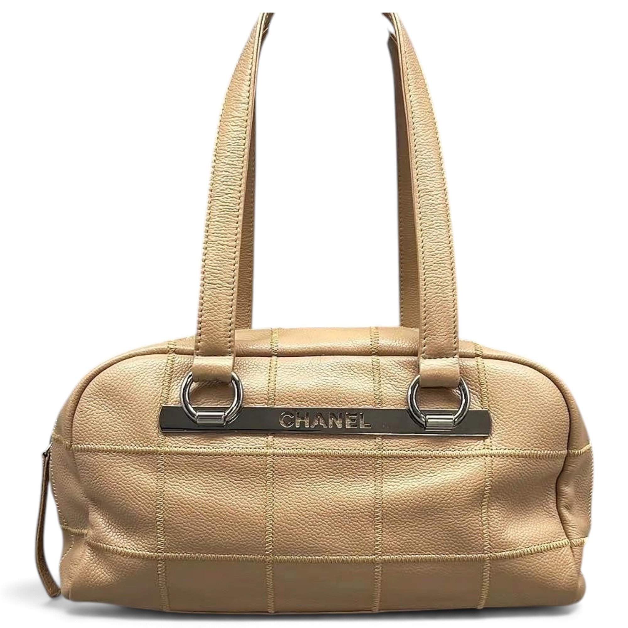 Leather bowling bag