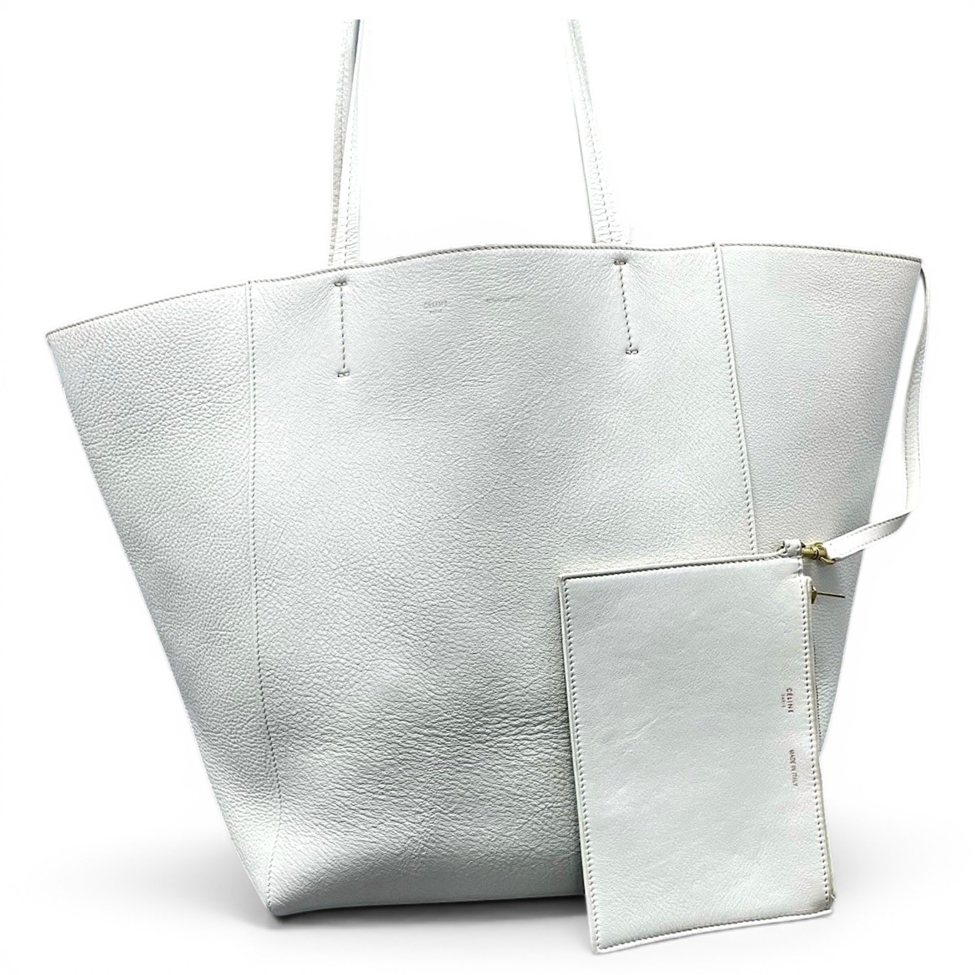 Cabas leather handbag