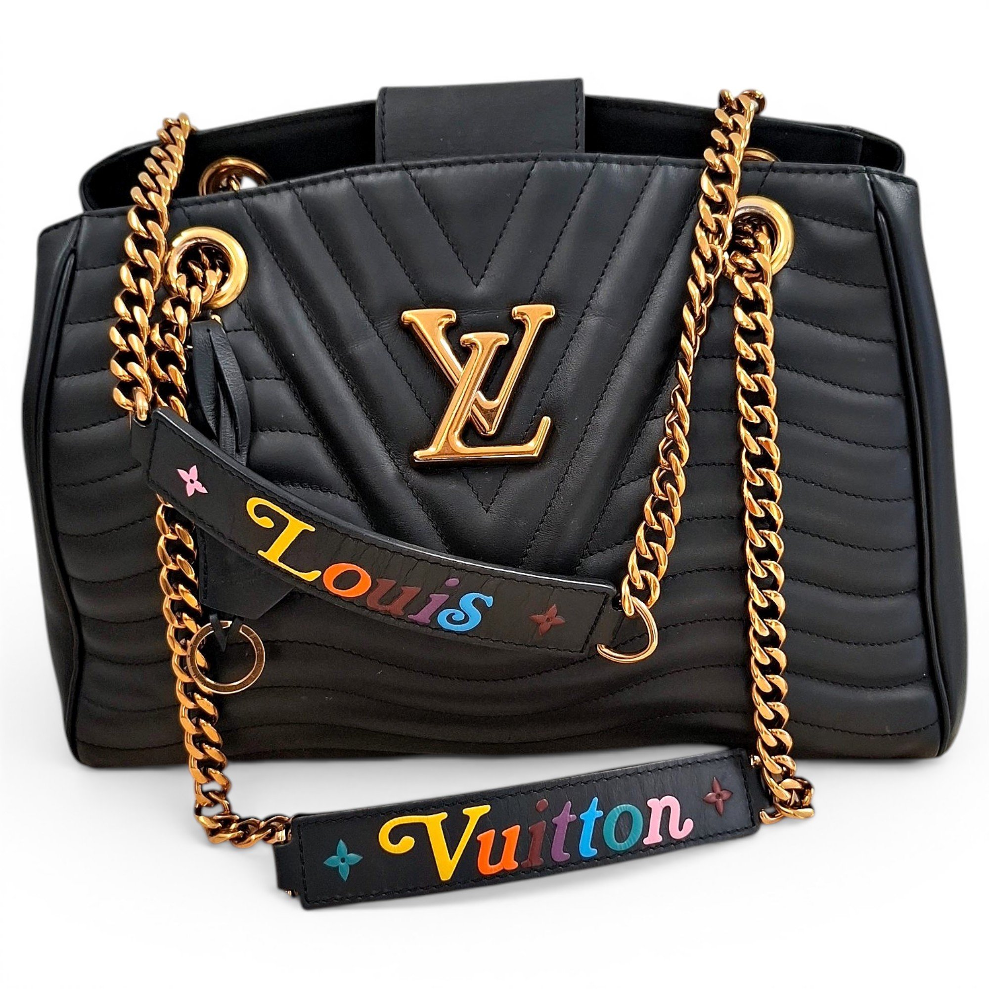 New Wave leather handbag