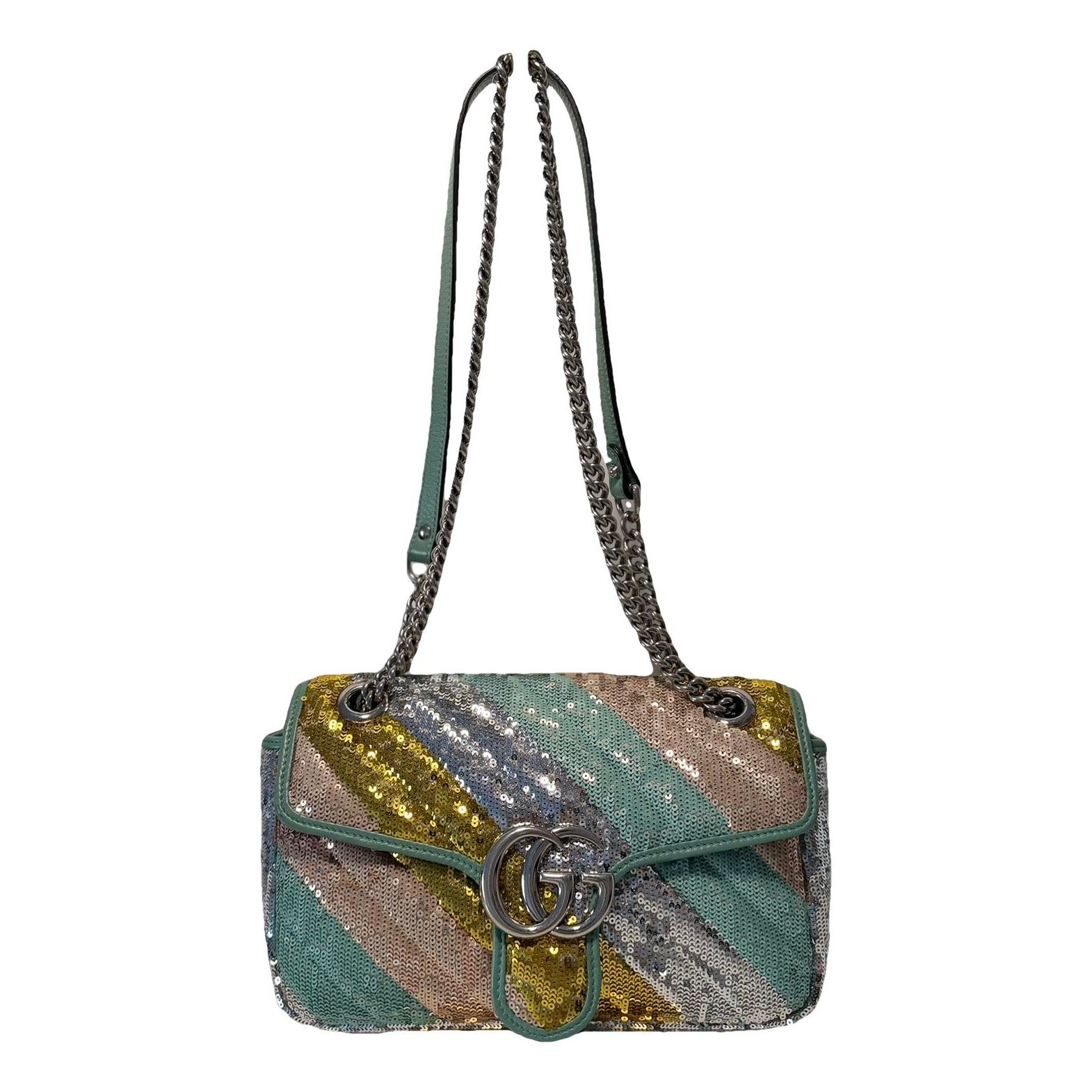 GG Marmont Flap glitter crossbody bag