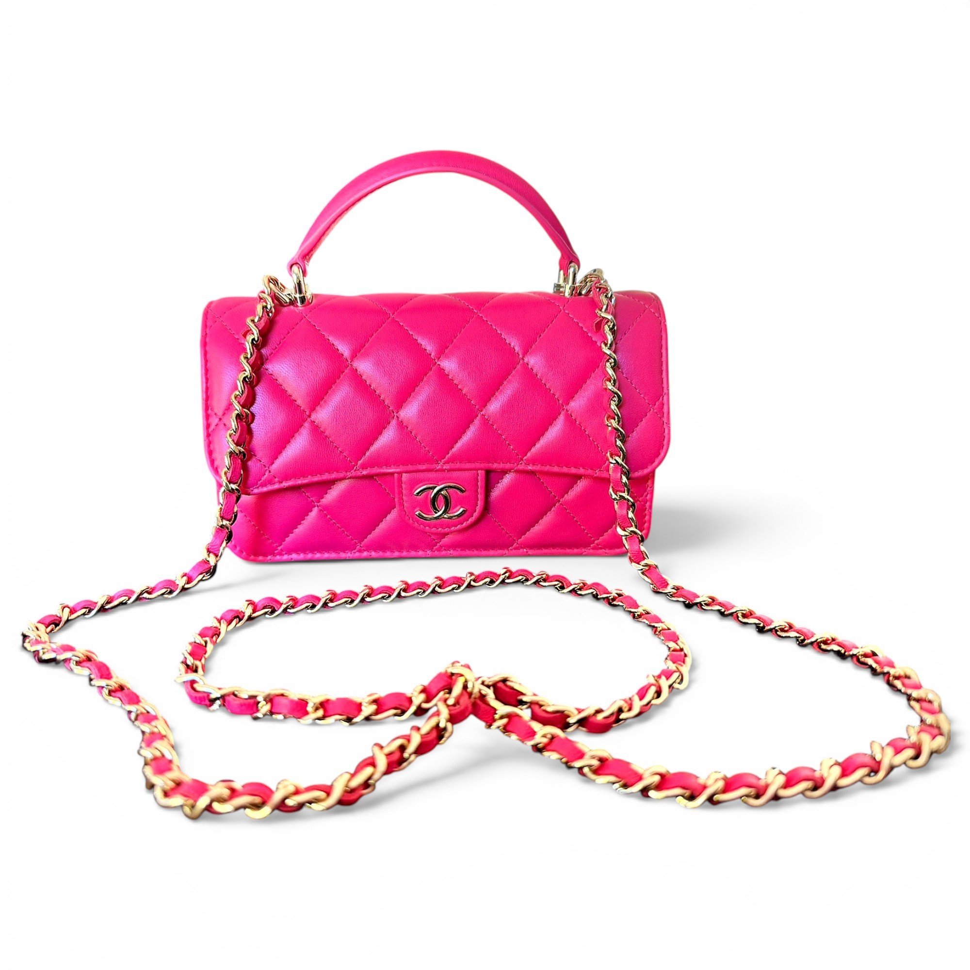 Wallet On Chain Timeless/Classique leather mini bag