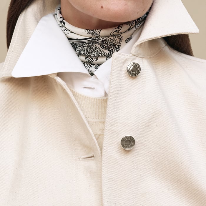 Blanc Cassé Denim Equestrian Jacket