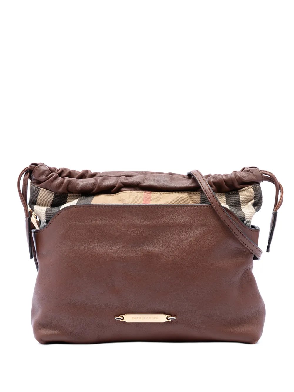 2000-2017 House Check Canvas and Calfskin Little Crush crossbody bag