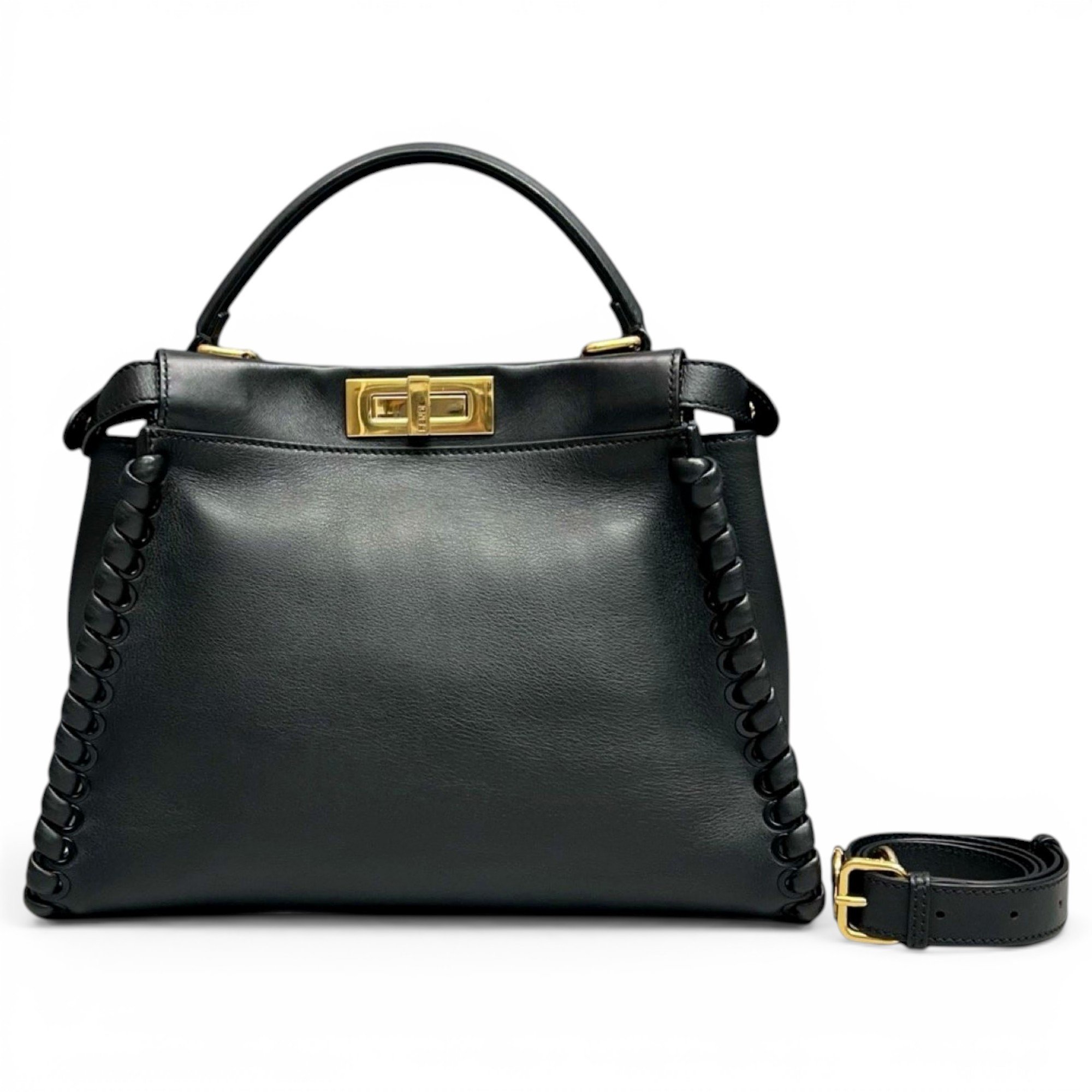 Peekaboo leather handbag
