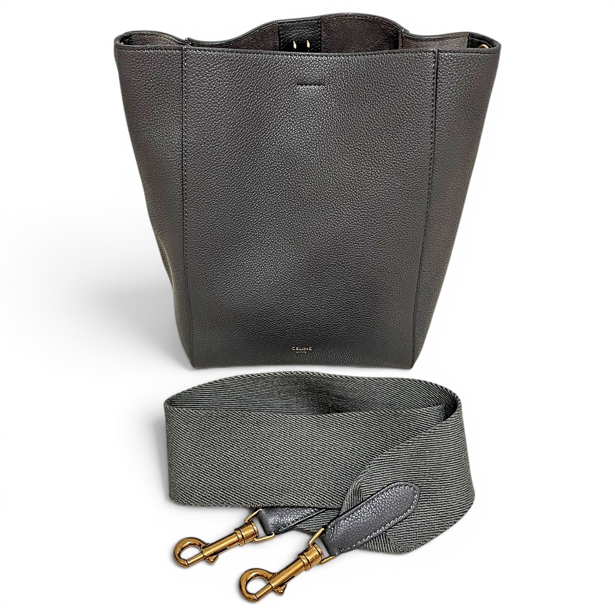 Seau Sangle leather crossbody bag