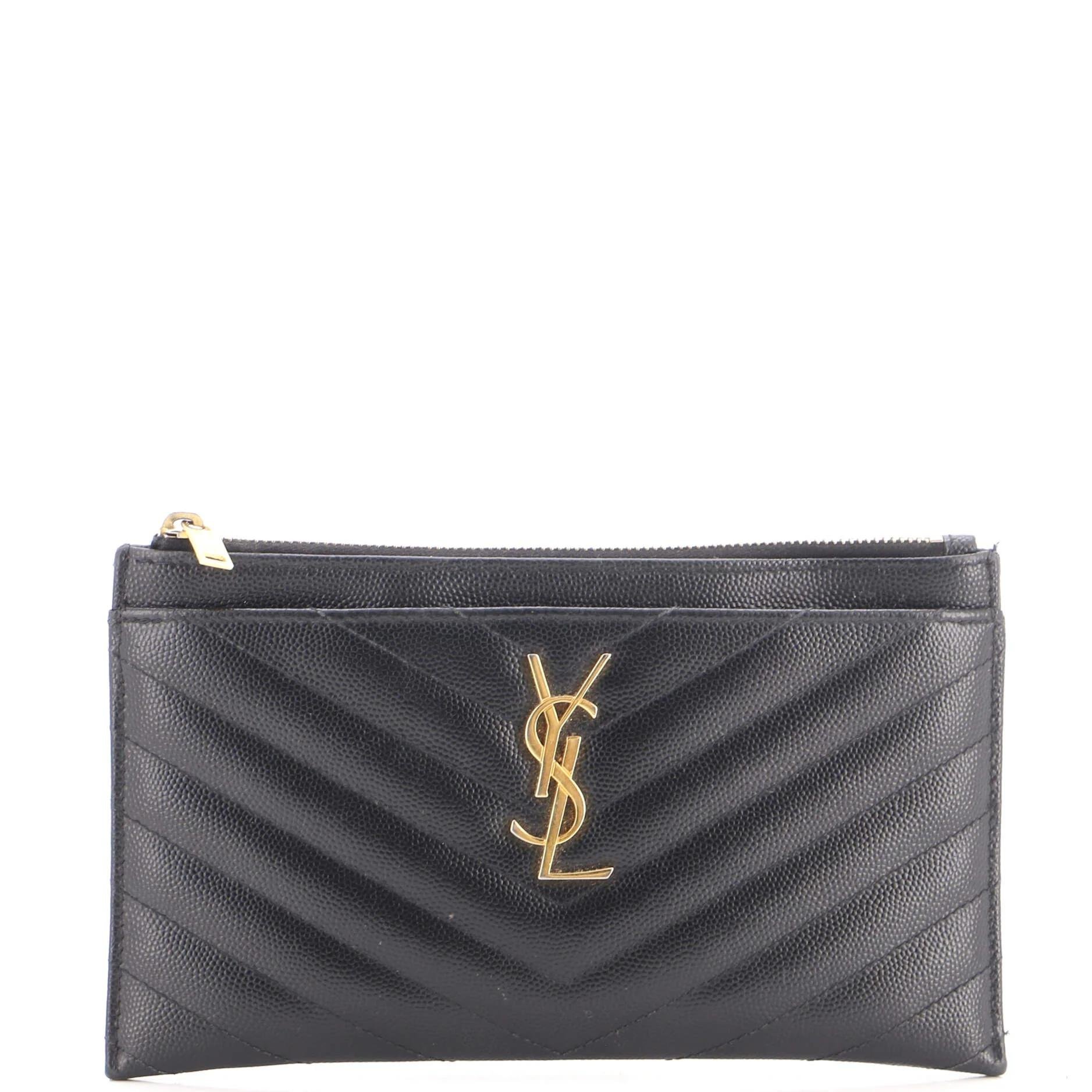 Leather clutch bag