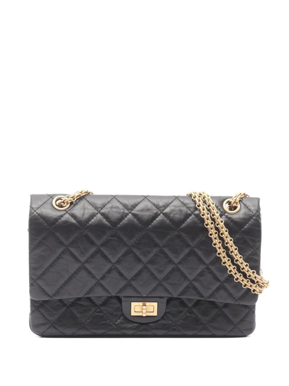 2019 2.55 Double Flap Matelassé leather shoulder bag