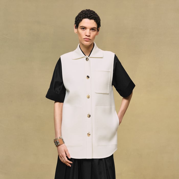 Blanc Naturel Overshirt Vest