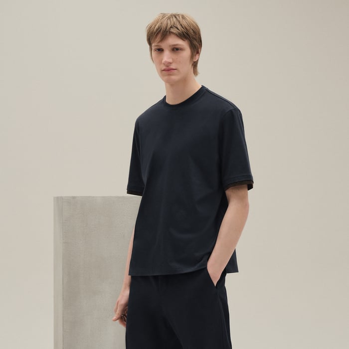 Marine "Piqures Sellier" T-shirt