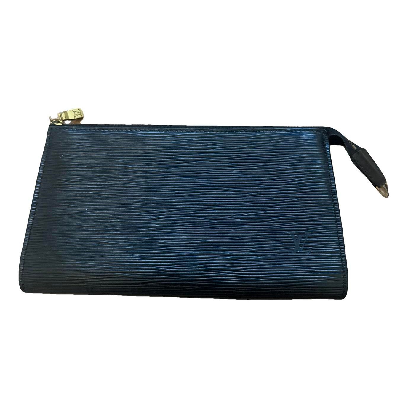 Leather clutch bag