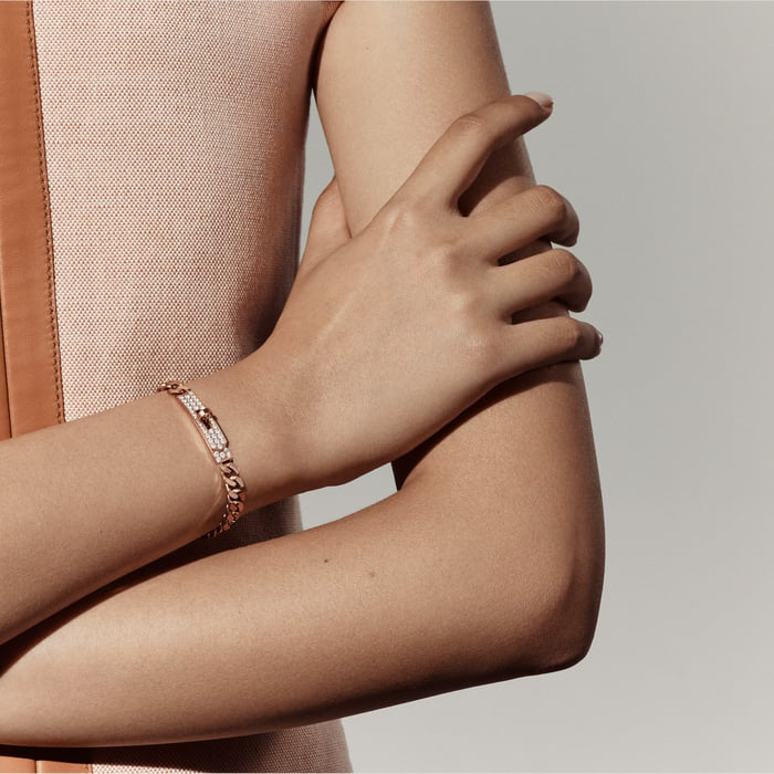 Sans Coloris Bracelet Kelly Gourmette, Very Small Model