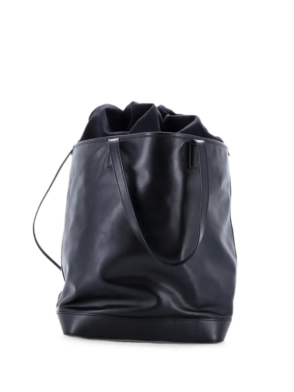 Teddy Shopping Leather with Canvas tote bag