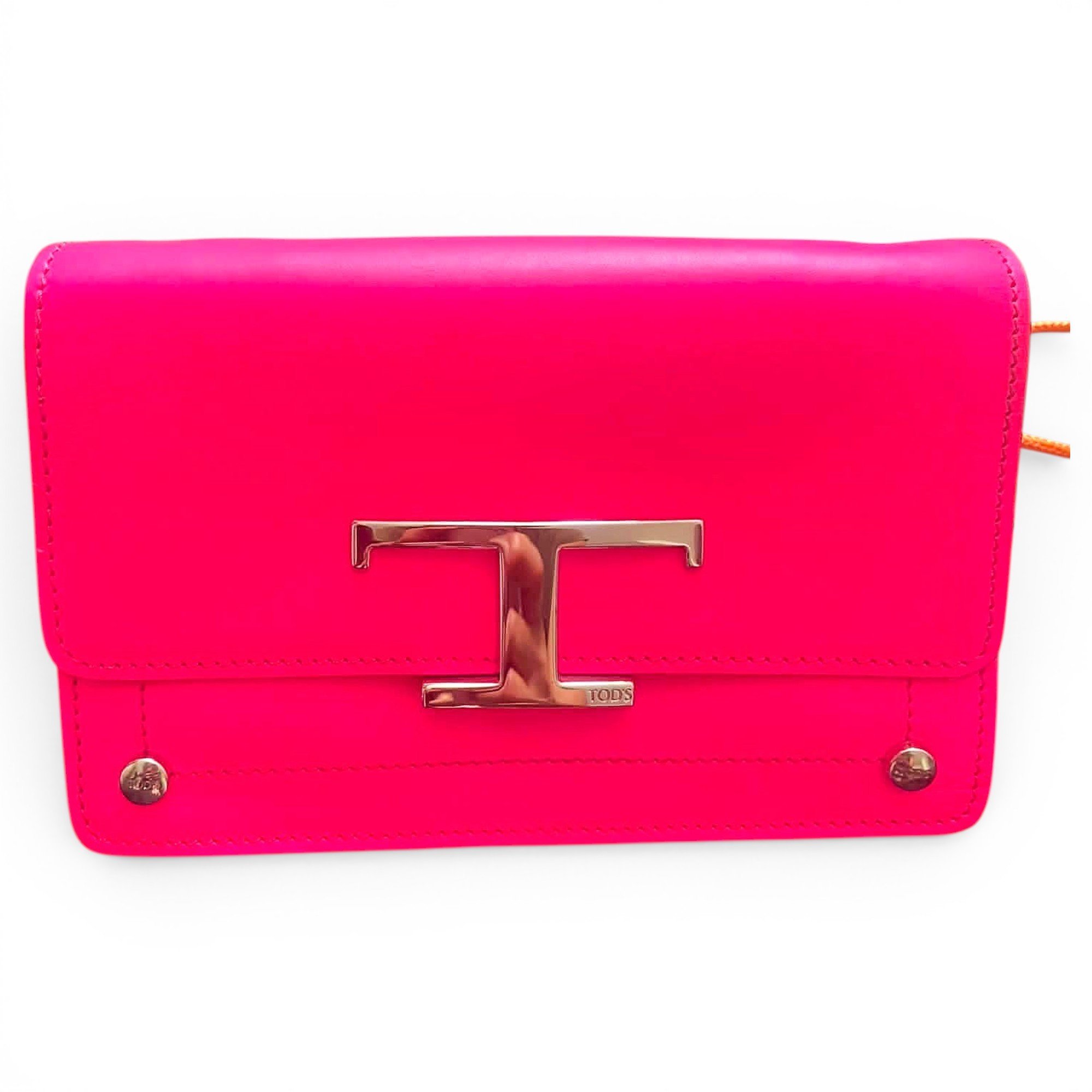 Wave leather handbag