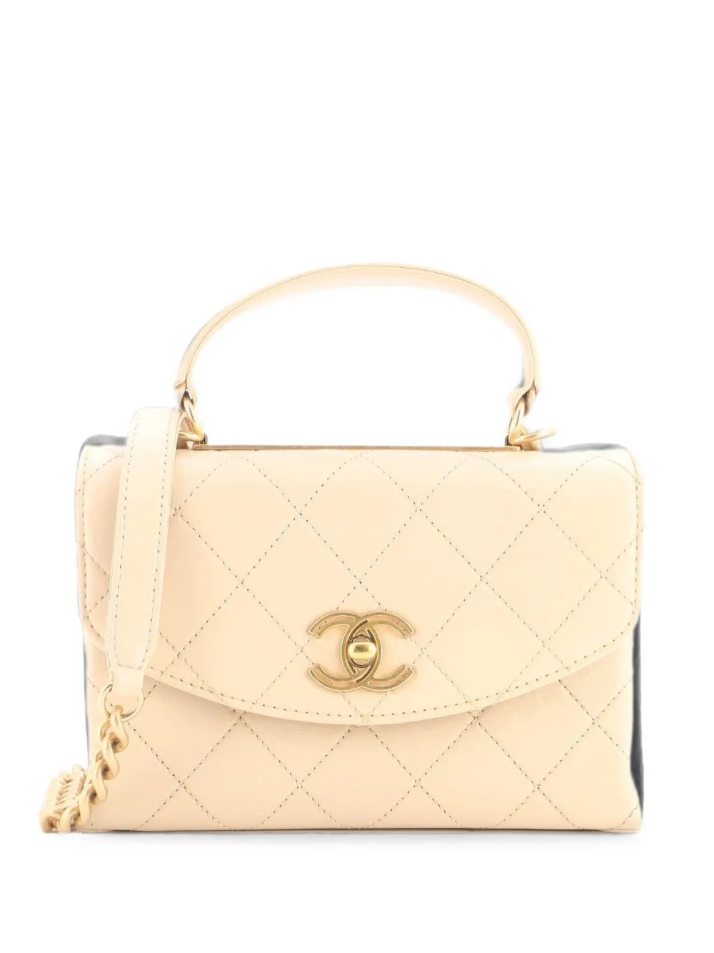 Trendy Spirit Top Handle Bag Quilted Lambskin Small shoulder bag