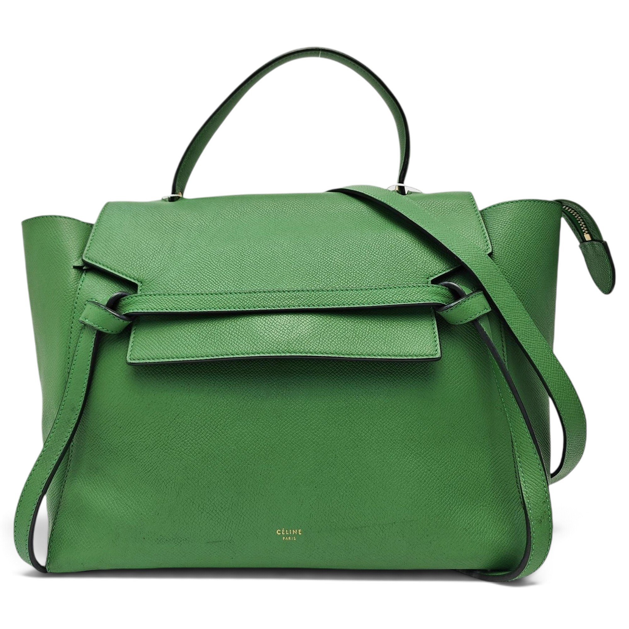 Belt leather crossbody bag
