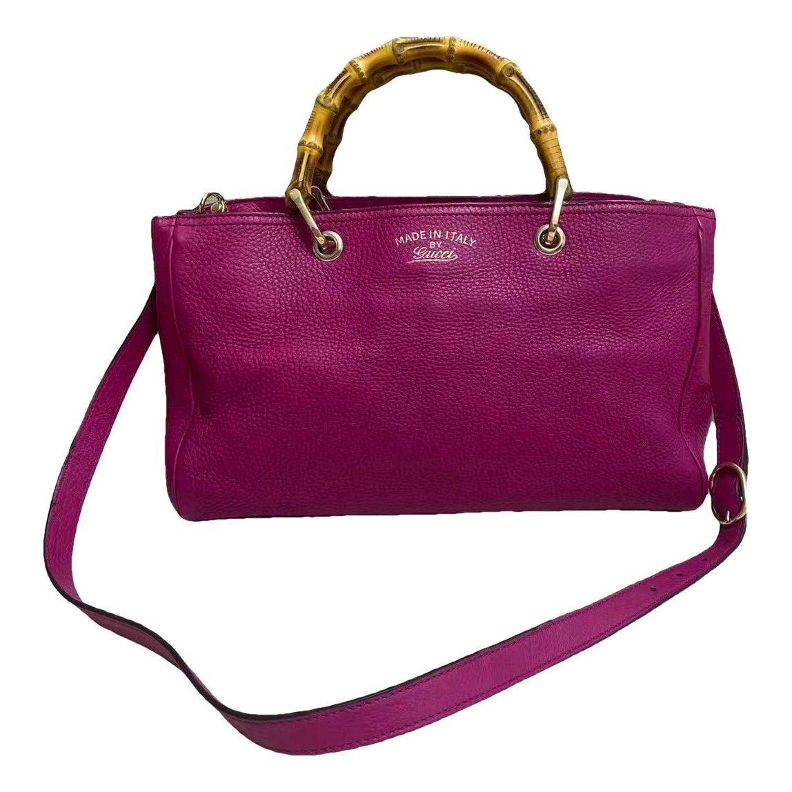 Bamboo Shopper leather tote