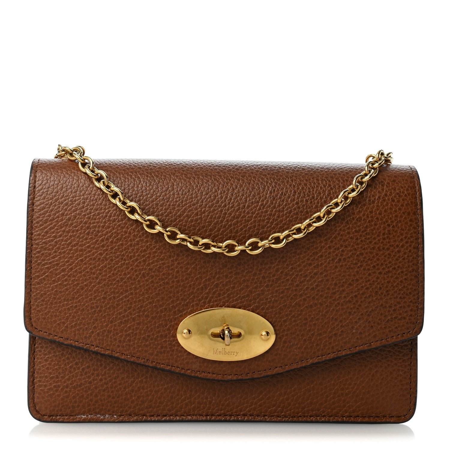 Mulberry Small Classic Grain Calfskin Small Darley Oak