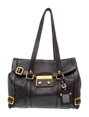 Enameled Metal Triangle Top Handle Bag