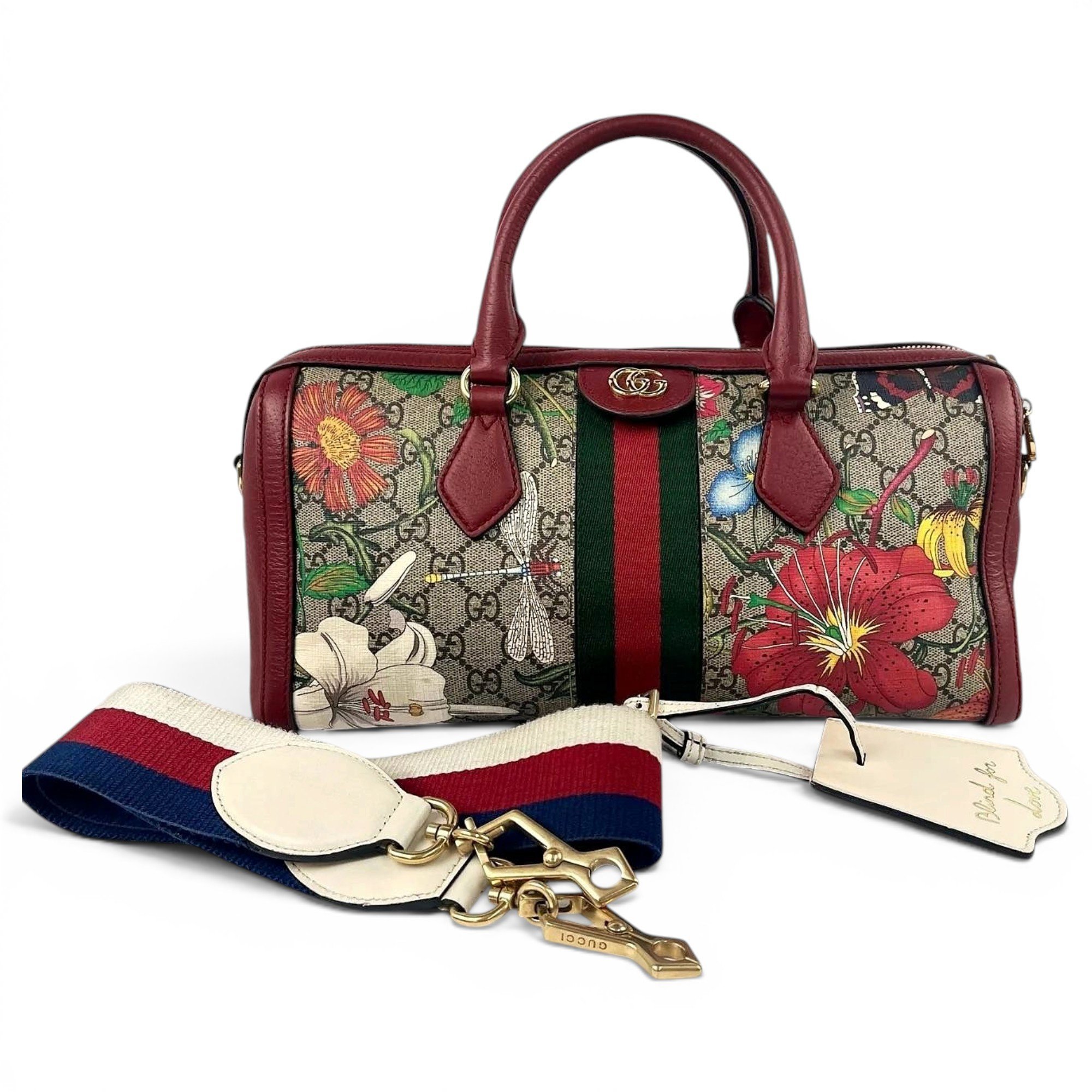 Leather bowling bag