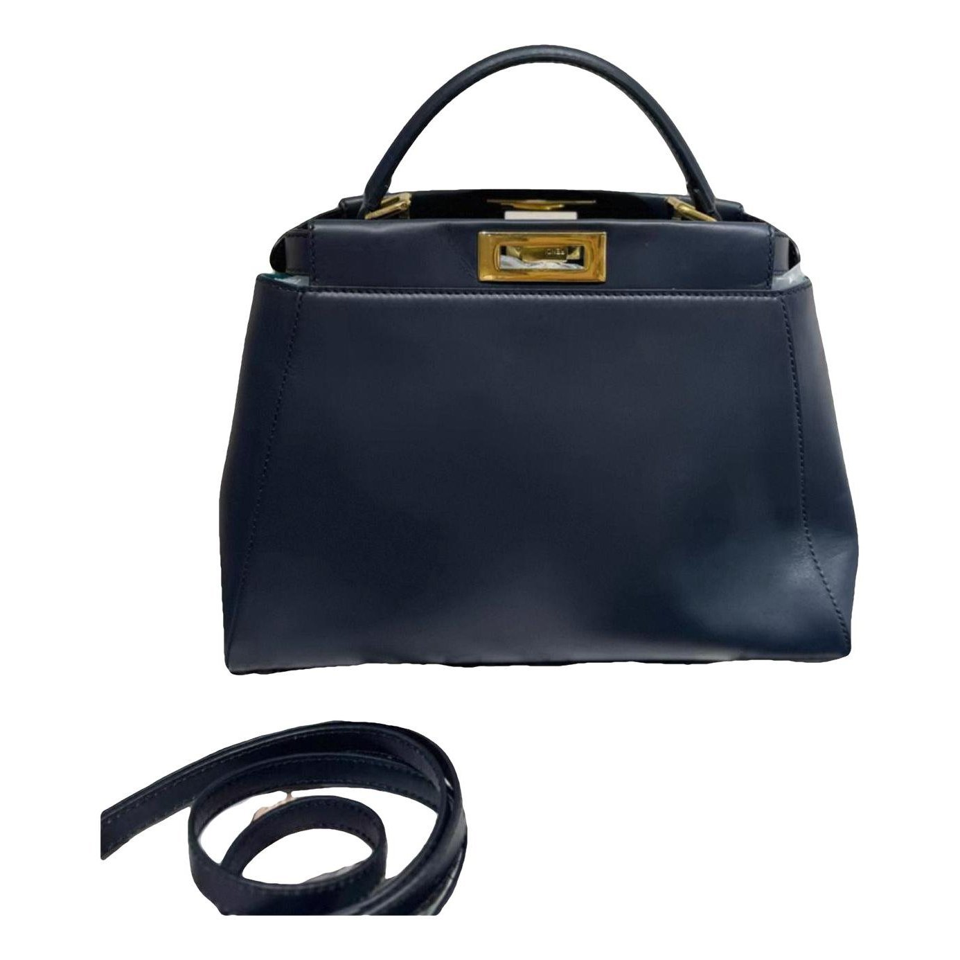 Peekaboo leather handbag