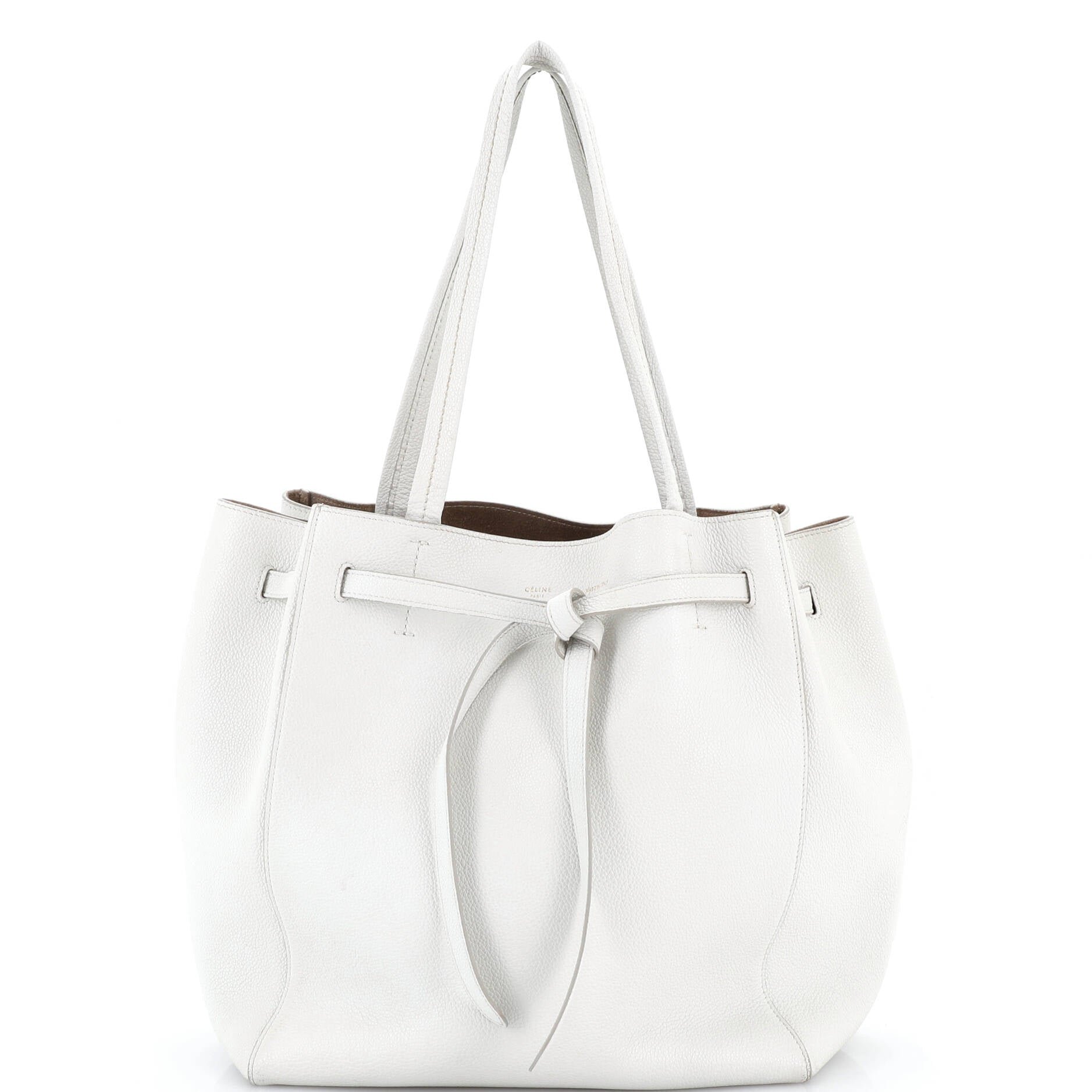Celine Phantom Tie Cabas Tote Leather Medium