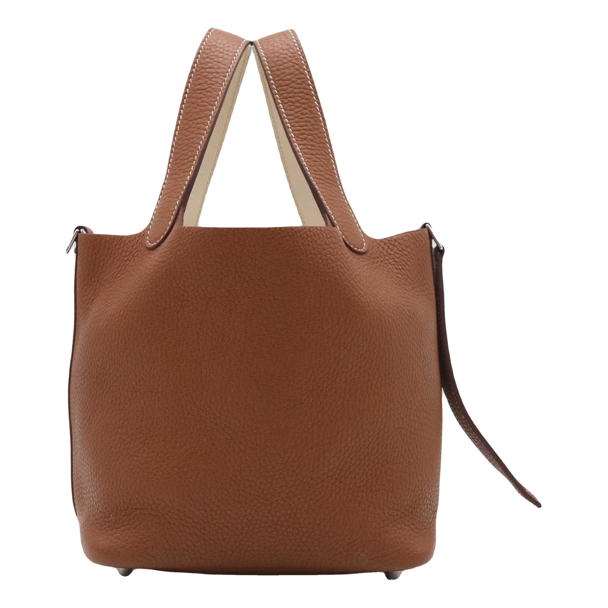 Picotin leather handbag