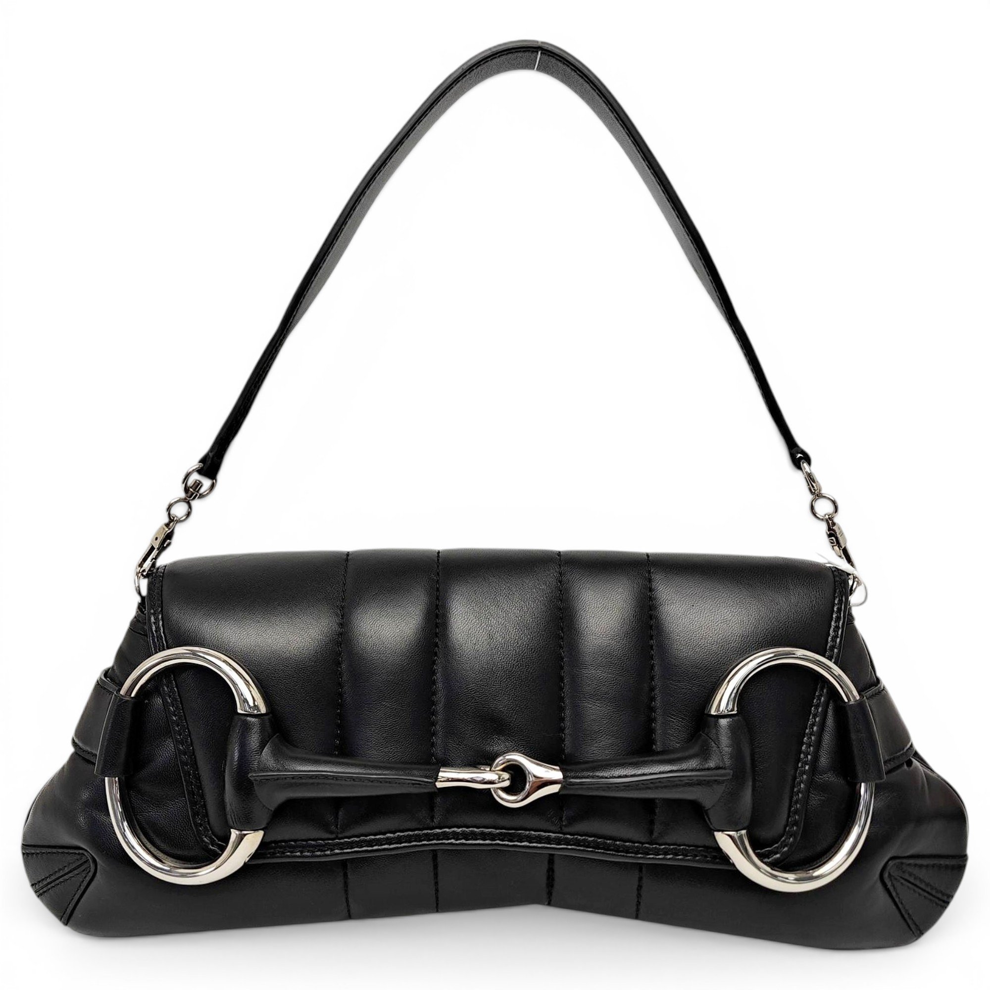 Horsebit Chain leather handbag