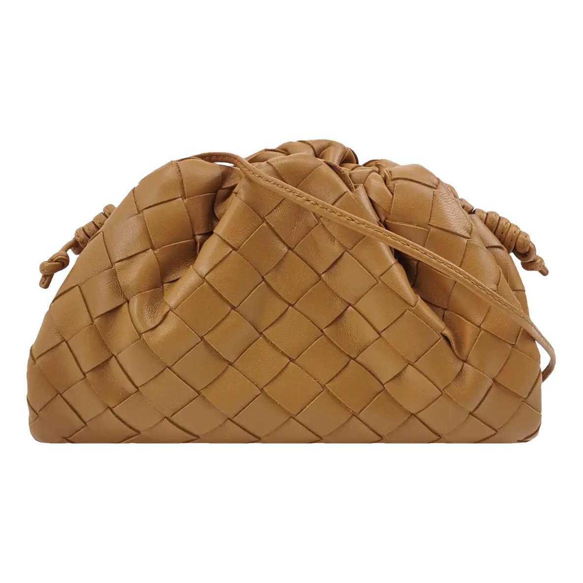 Pouch leather crossbody bag