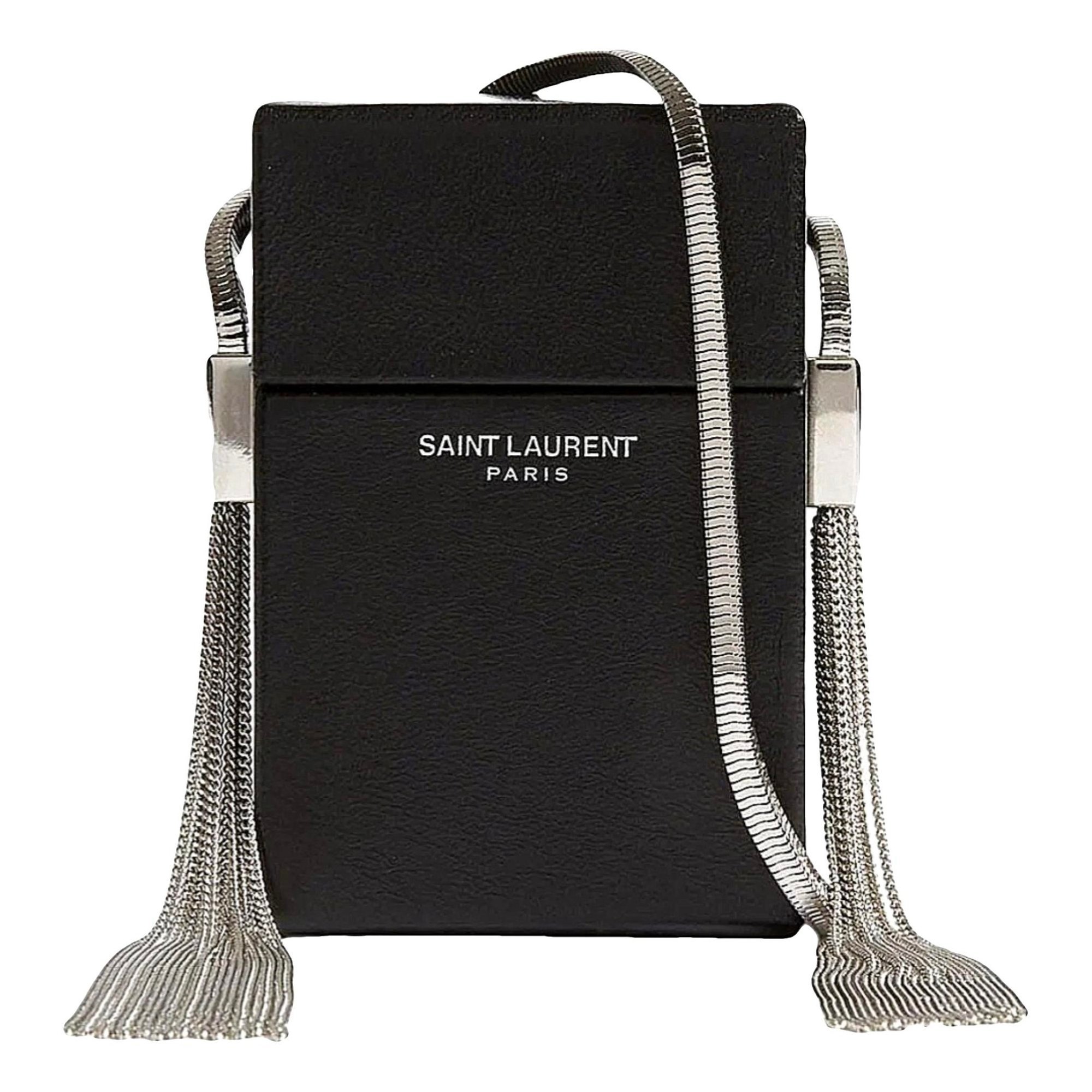 Leather clutch bag