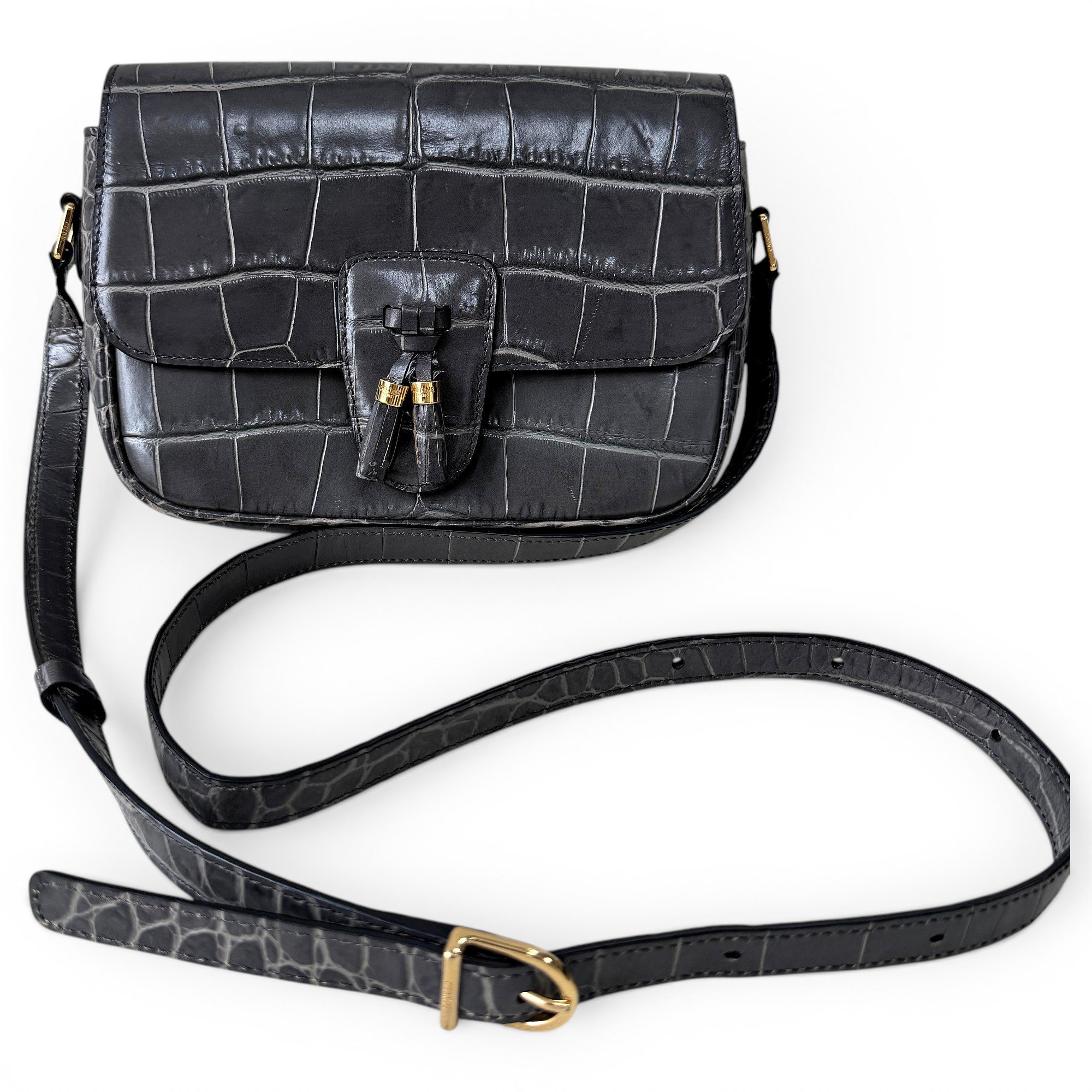 Tassels leather handbag