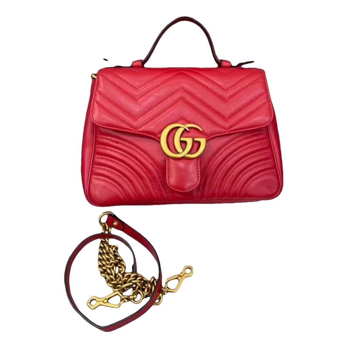 GG Marmont Flap leather handbag