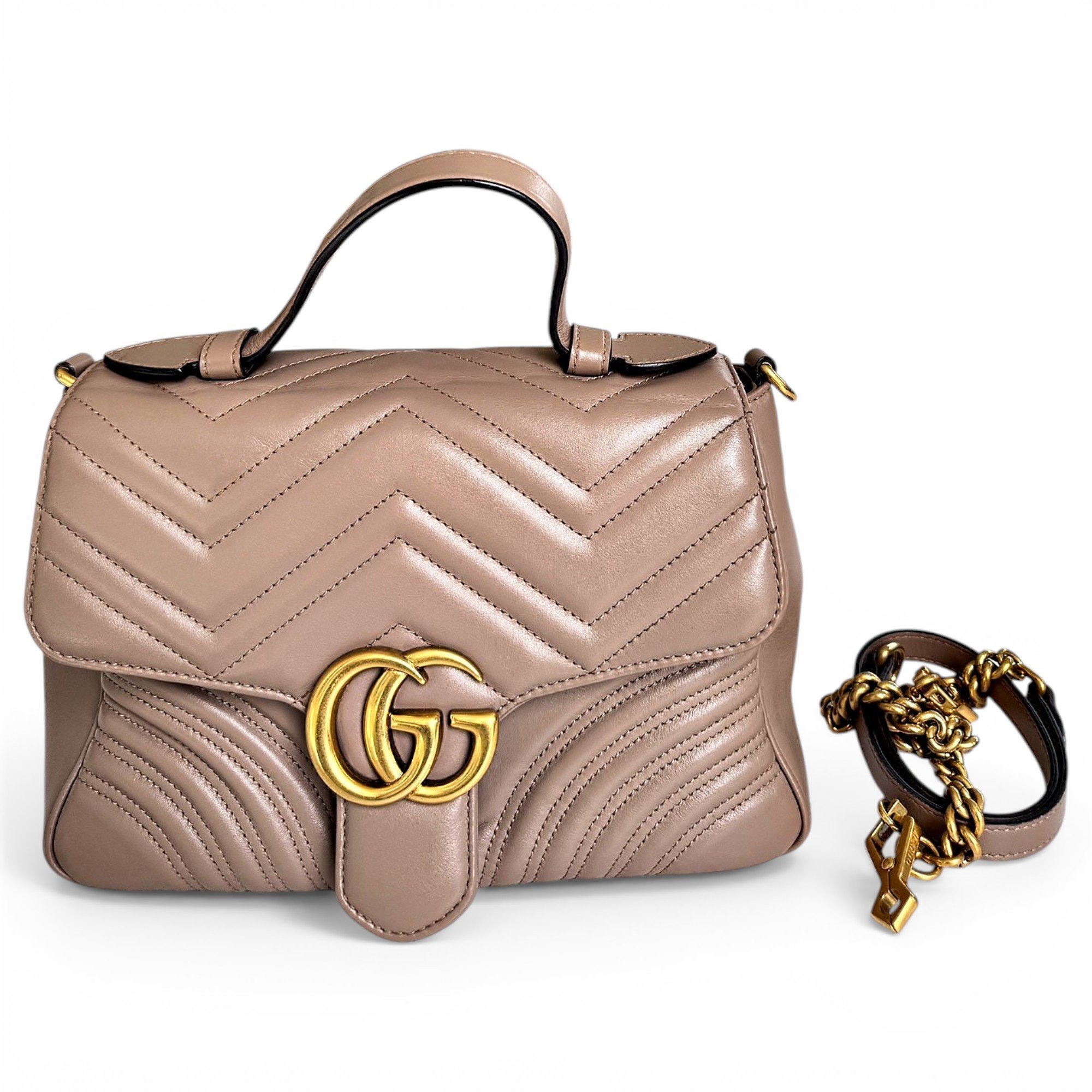 GG Marmont Flap leather handbag