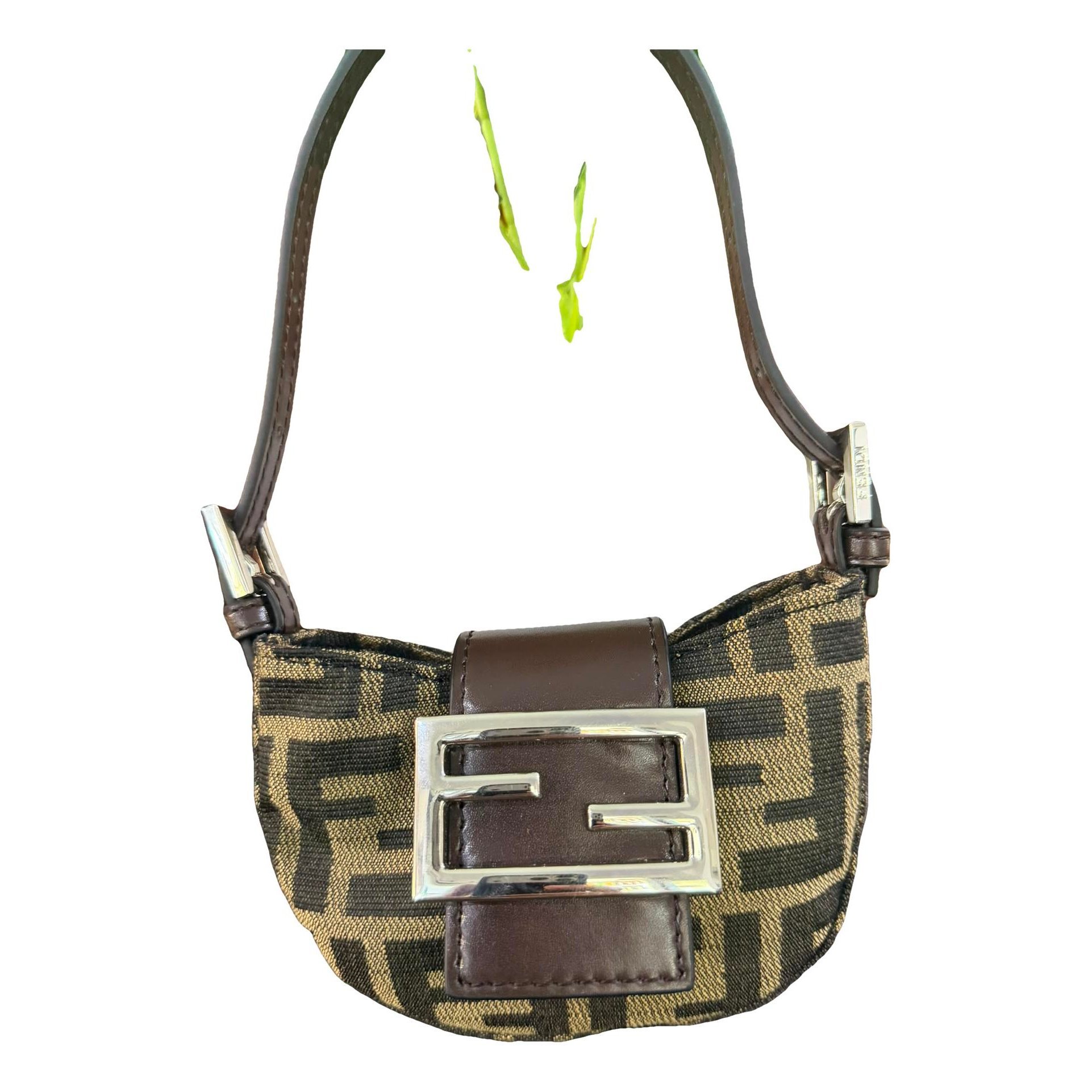 Croissant Vintage cloth handbag