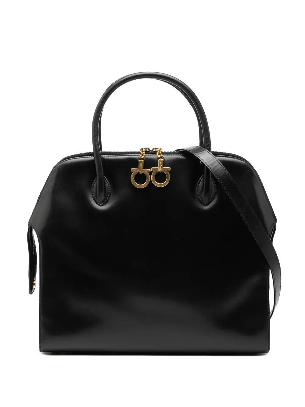 1990-2010 Medium Leather Gancini Dome satchel