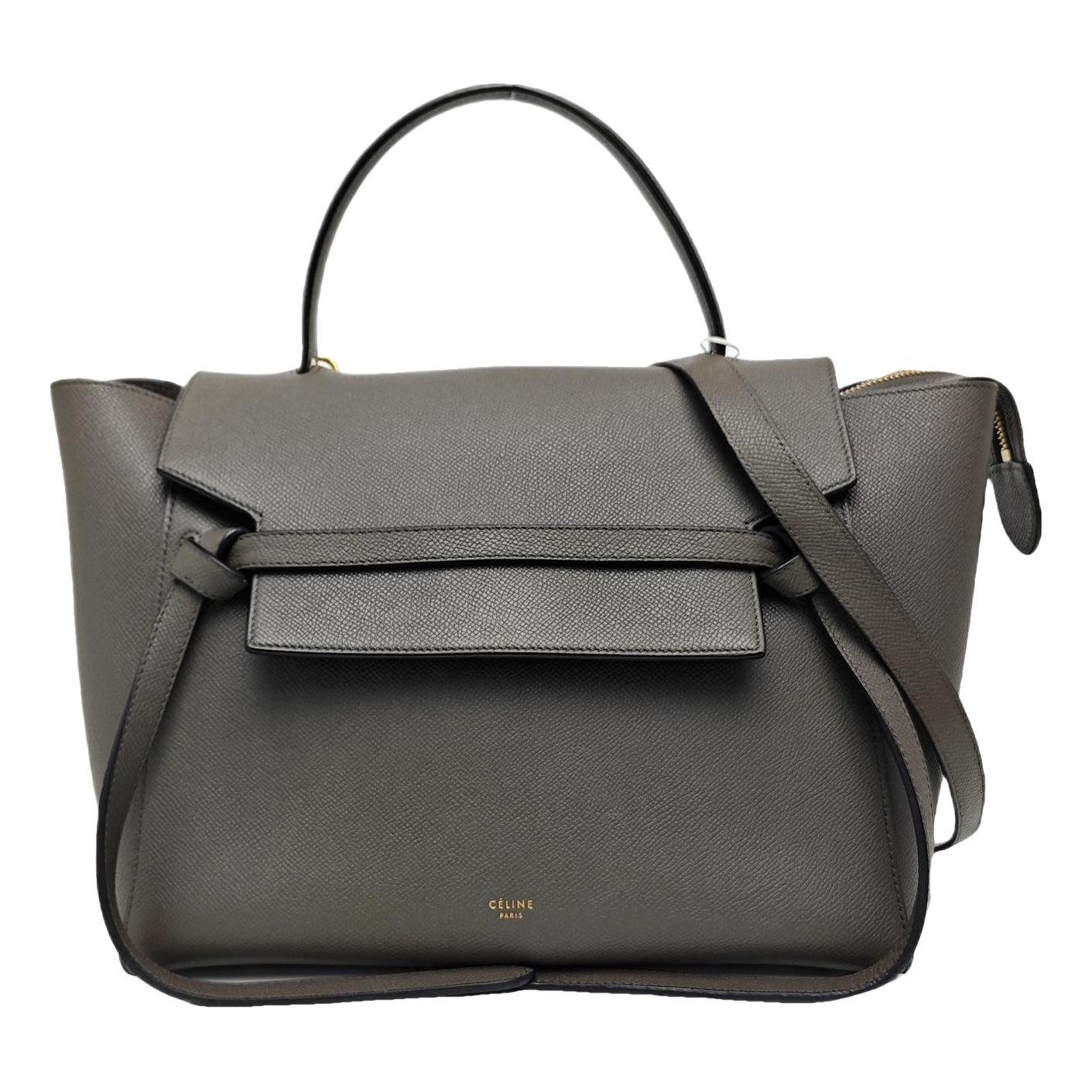 Belt leather handbag