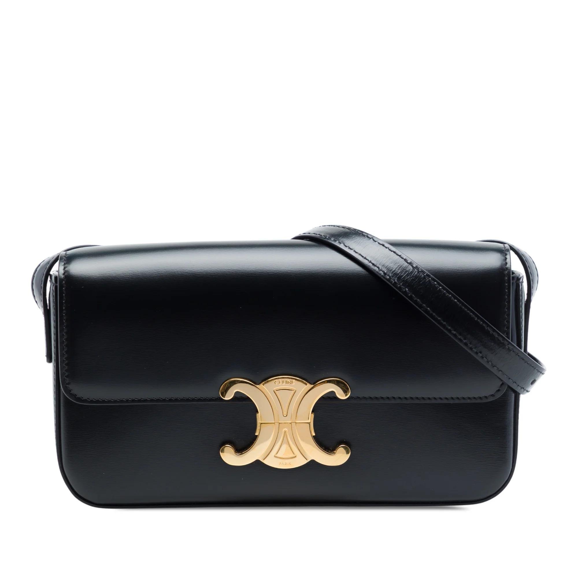Triomphe pony-style calfskin handbag