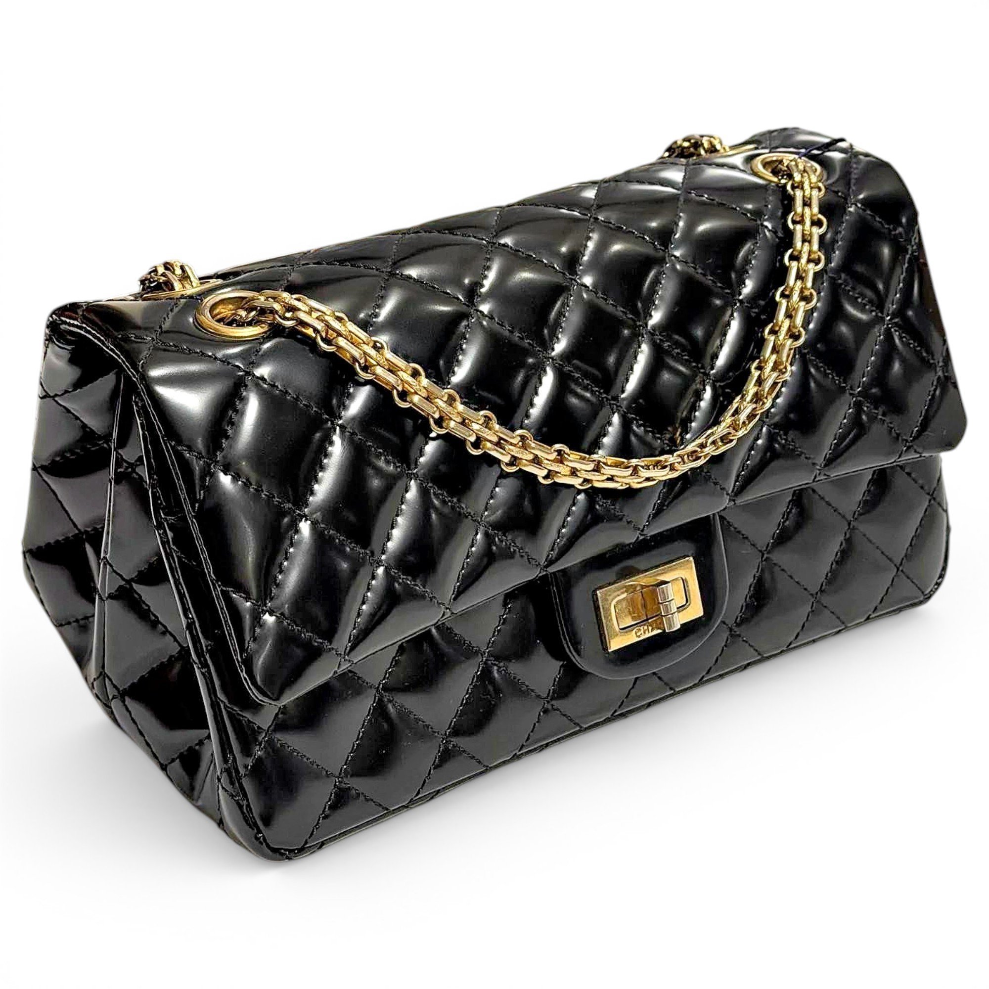 2.55 patent leather handbag