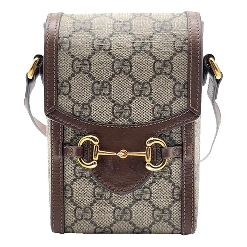 Horsebit 1955 Vertical cloth crossbody bag