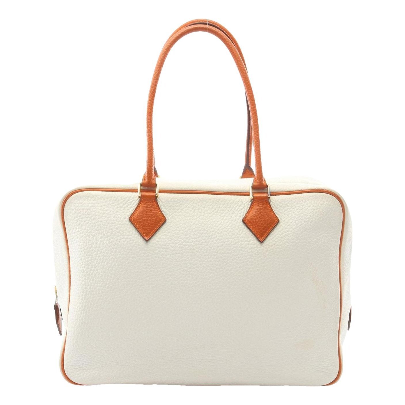 Plume leather handbag