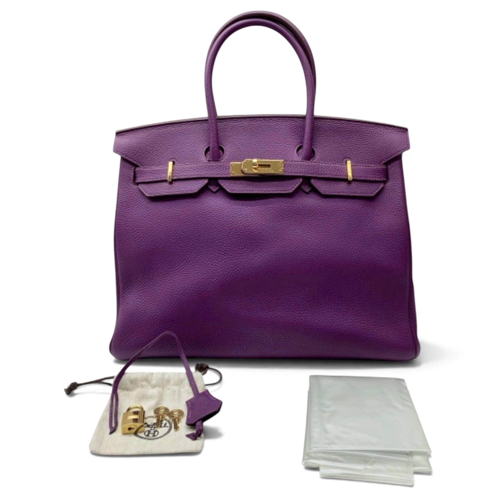 Birkin 35 leather handbag