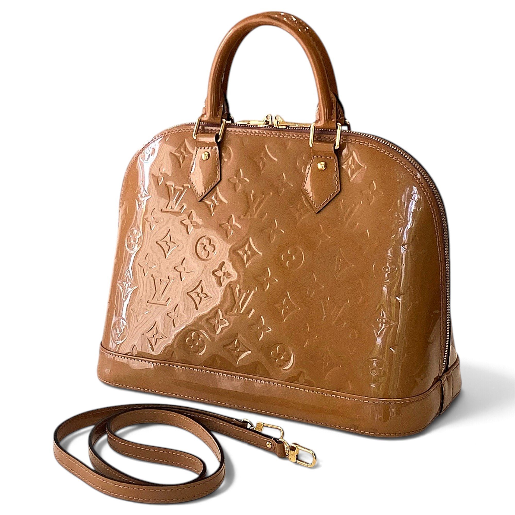 Alma patent leather handbag