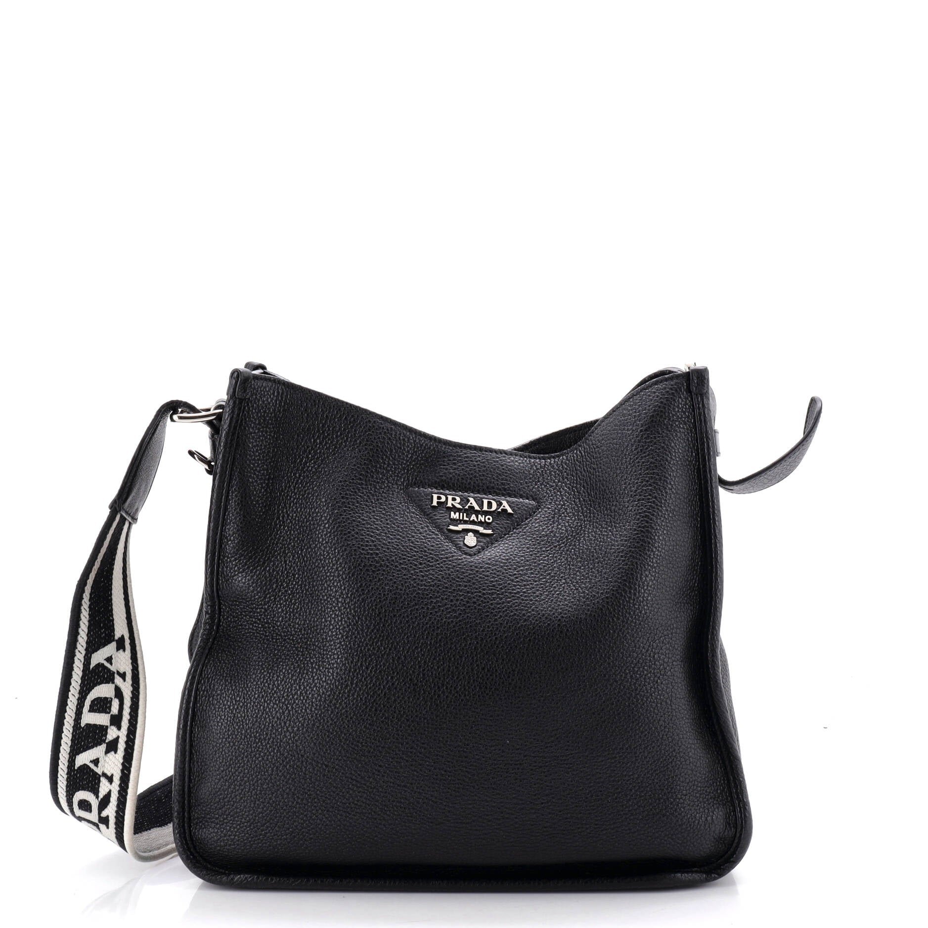 Logo Strap Hobo Leather Medium