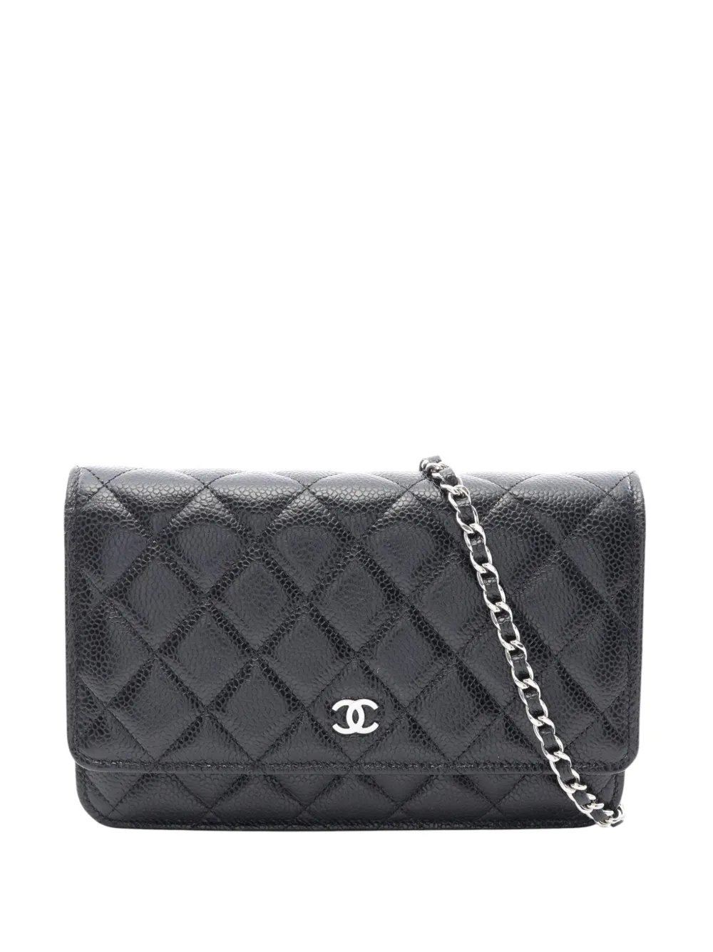 2021-2026 CC Quilted Caviar Wallet on Chain crossbody bag