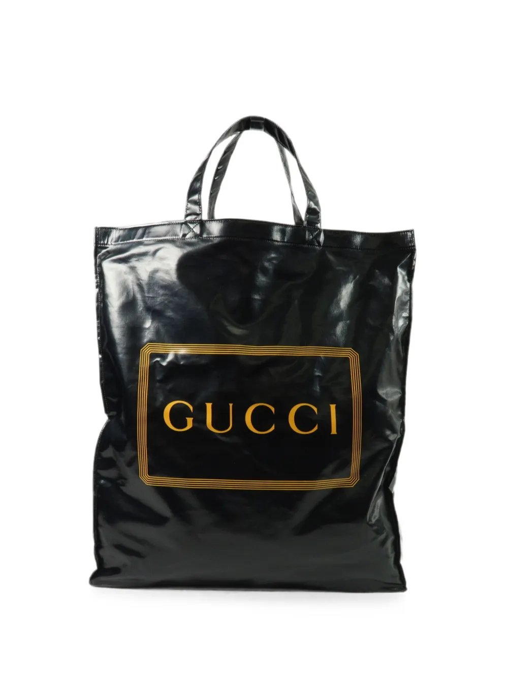 logo-print tote bag