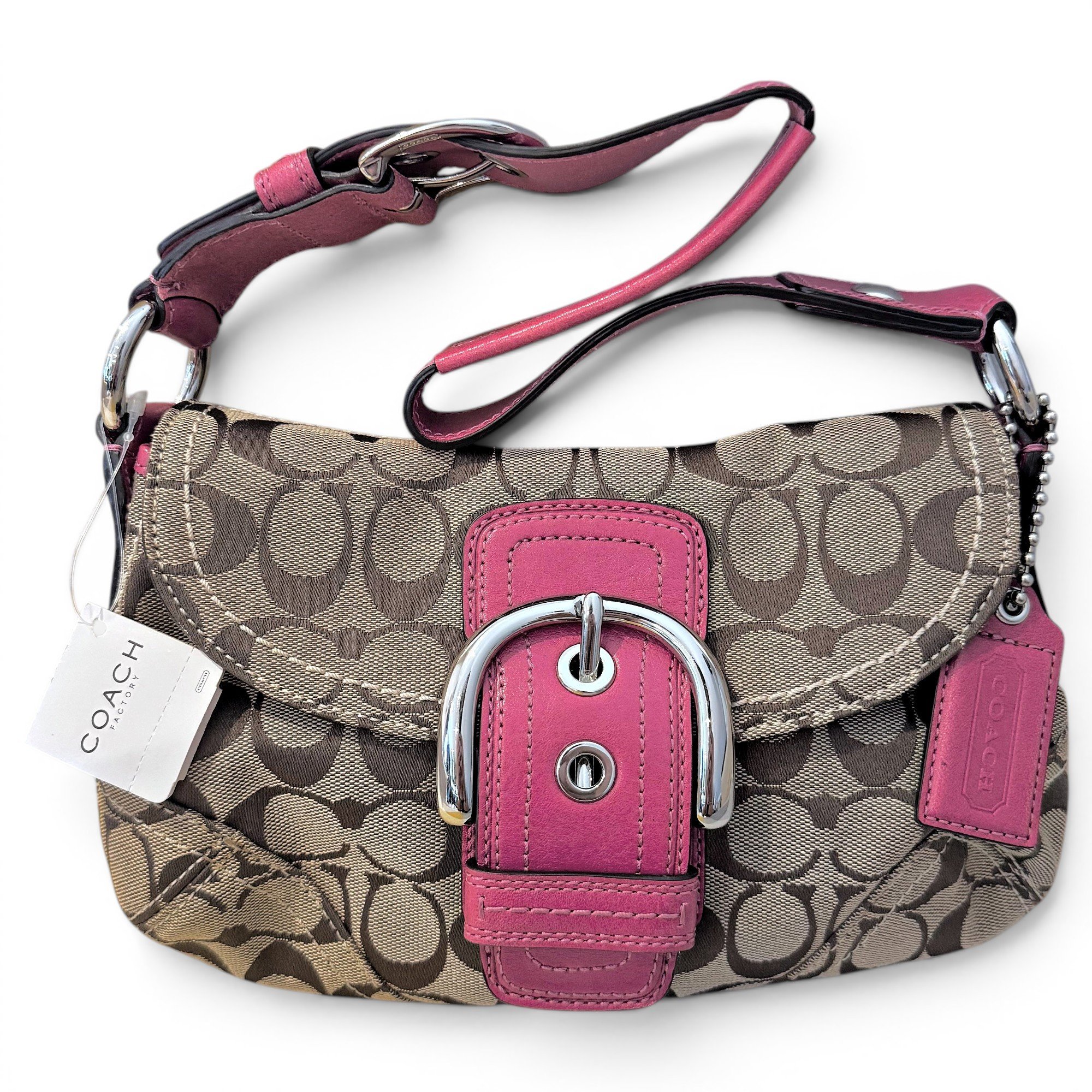 Signature Sufflette leather handbag
