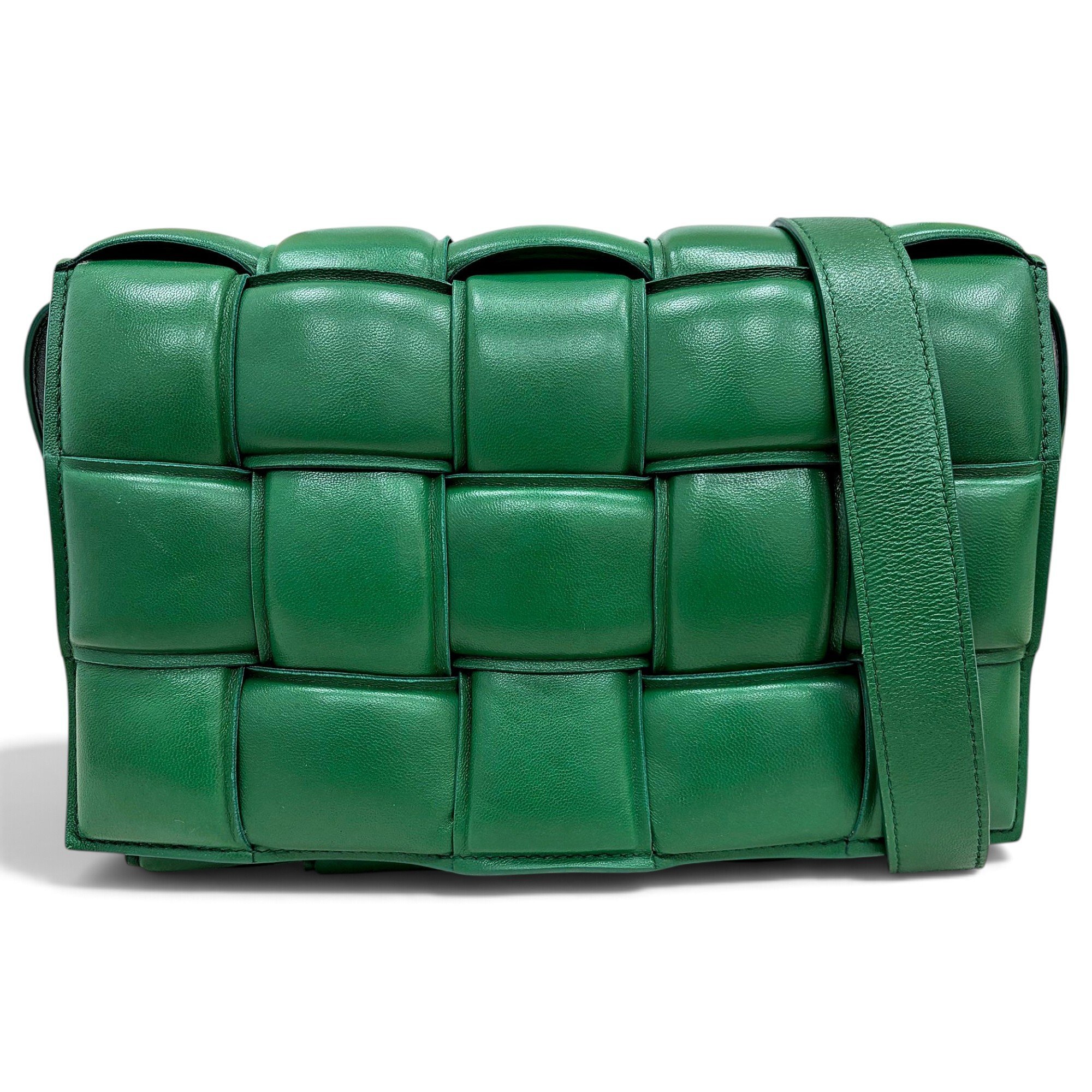 Cassette leather handbag