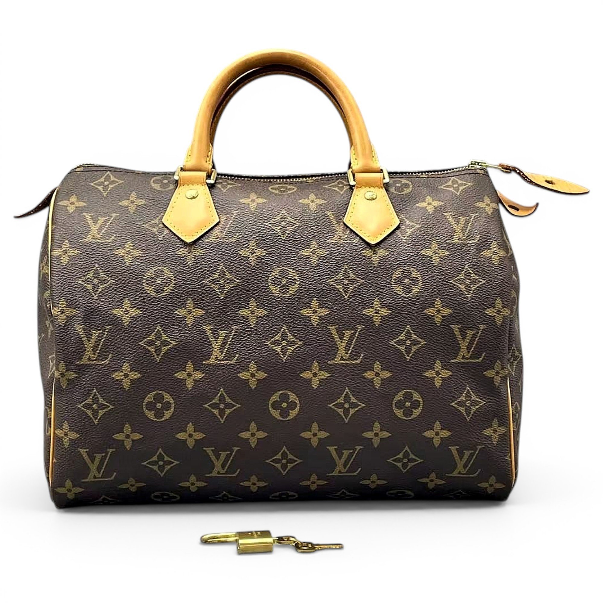 Speedy leather handbag