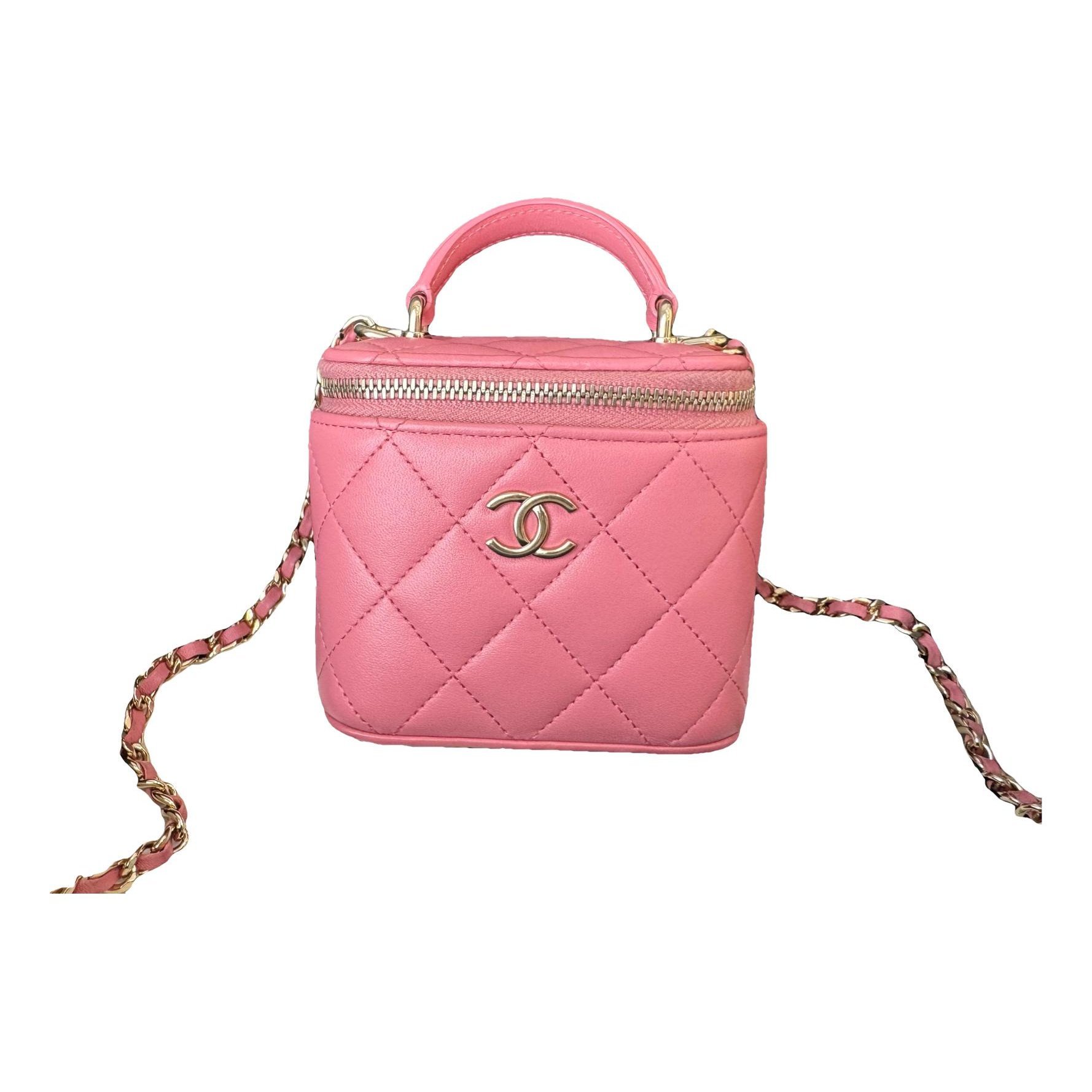 Trendy CC Vanity leather handbag