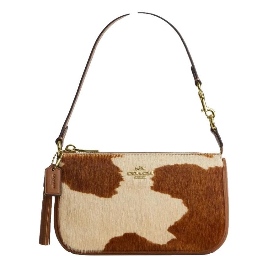 Leather clutch bag