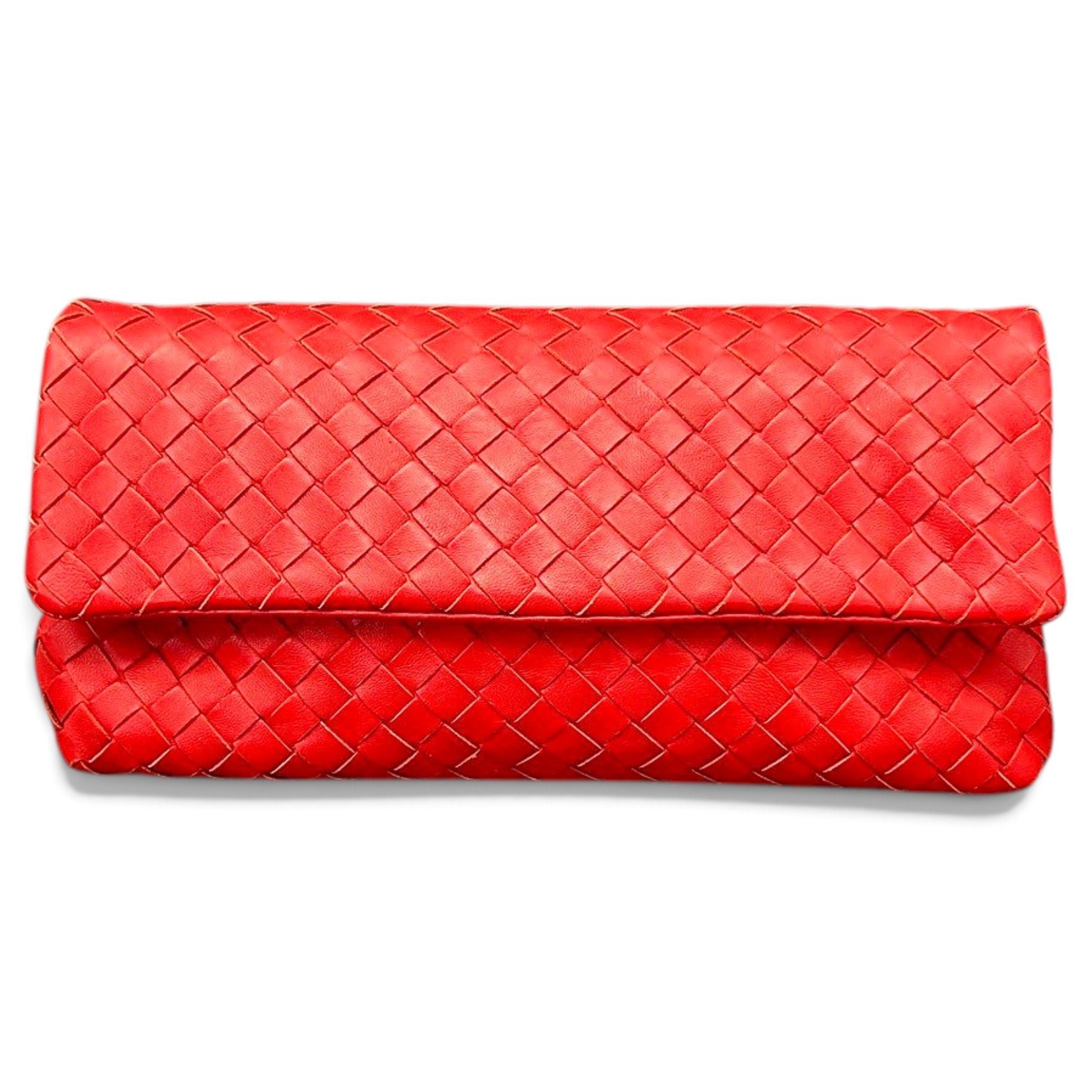 Leather clutch bag